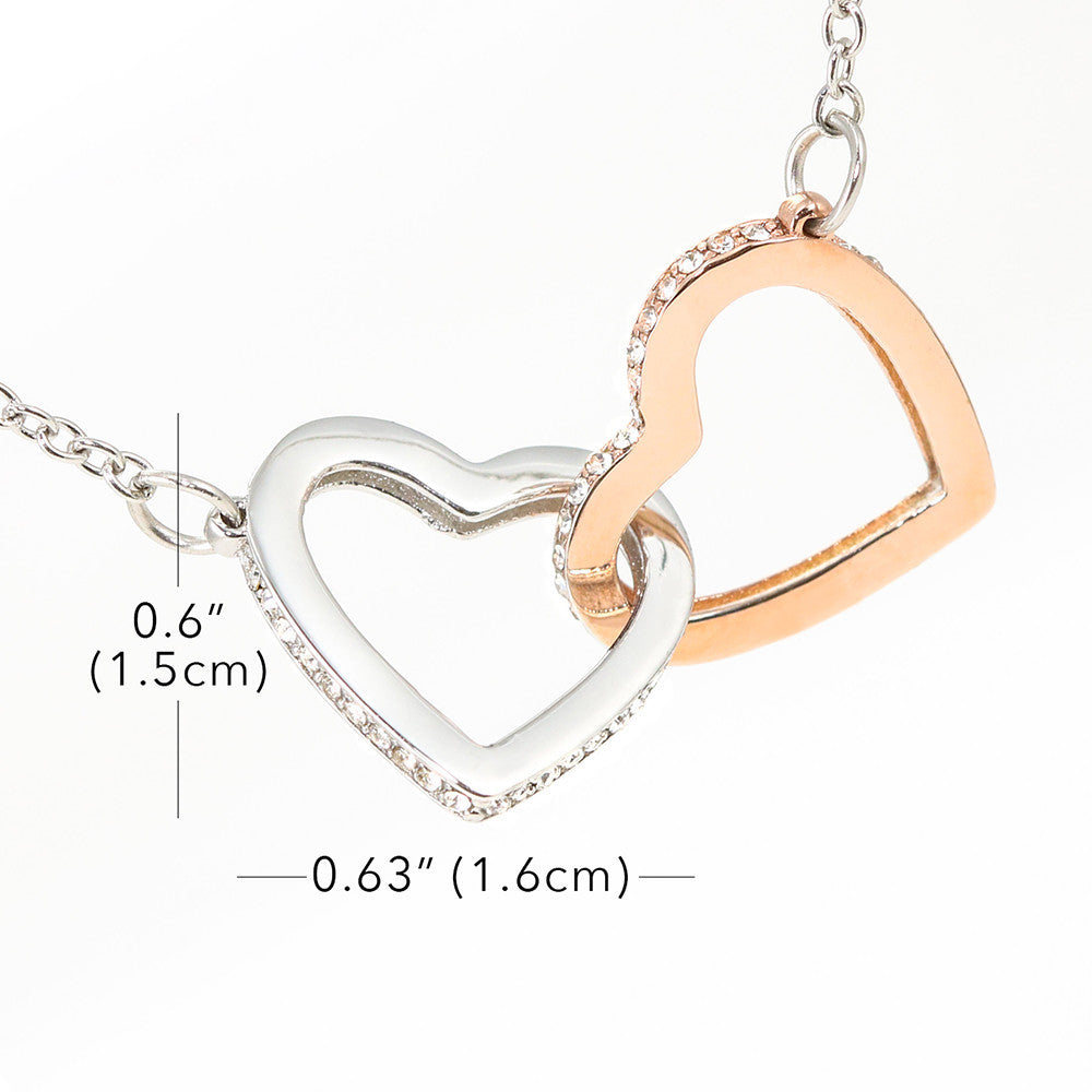 Two hearts Interlocklng, Necklace, Pendant, Love for him, her, Eternal Love - YERTIZZ.COM