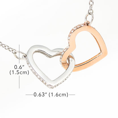 Two hearts Interlocklng, Necklace, Pendant, Love for him, her, Eternal Love - YERTIZZ.COM