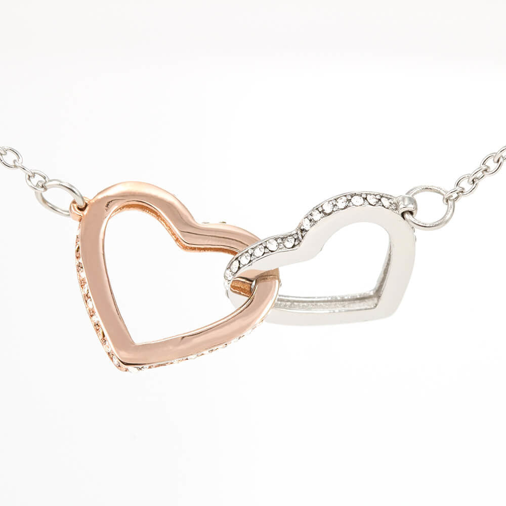 Two hearts Interlocklng, Necklace, Pendant, Love for him, her, Eternal Love