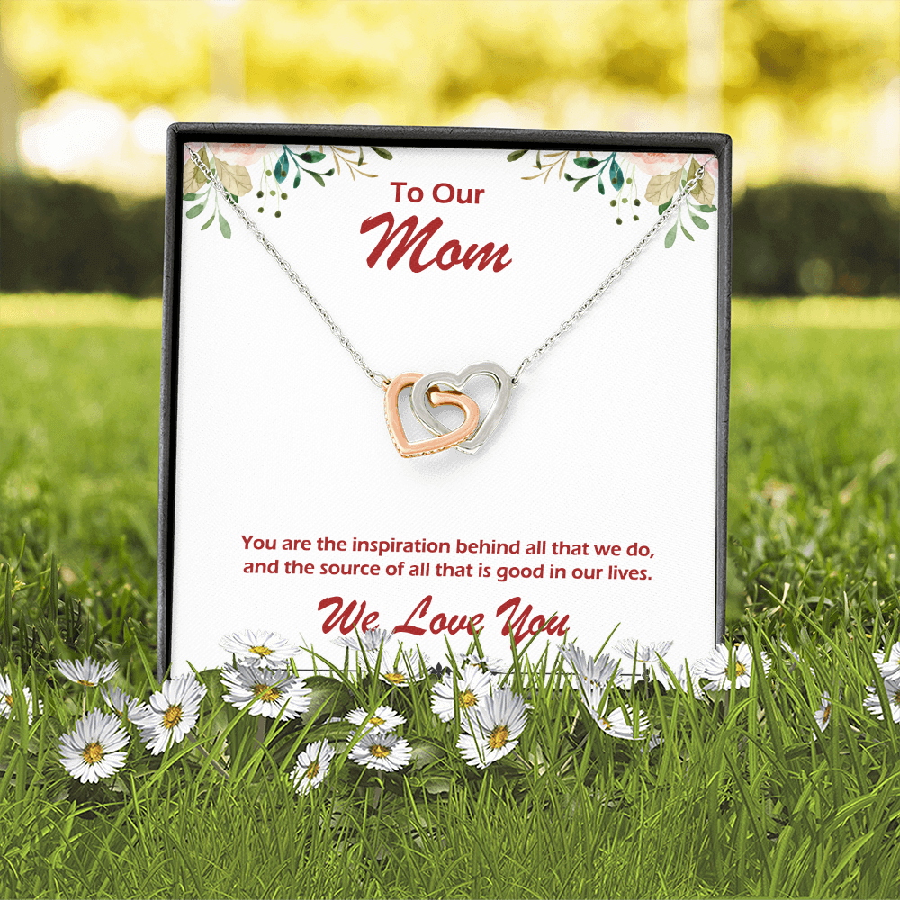 Two hearts Interlocklng, Necklace, Pendant, Love for him, her, Eternal Love