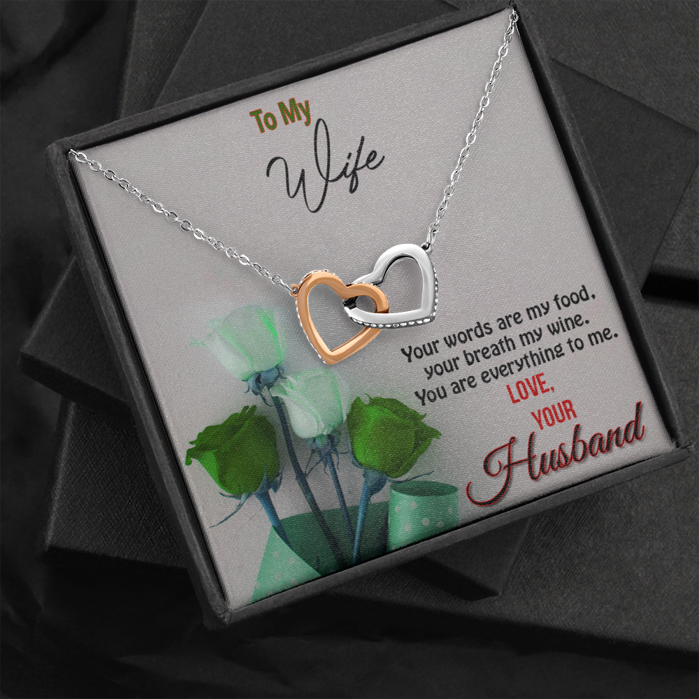 Two hearts Interlocklng, Necklace, Pendant, Love for him, her, Eternal Love - YERTIZZ.COM