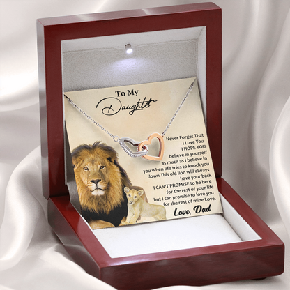 Two hearts Interlocklng, Necklace, Pendant, Love for him, her, Eternal Love