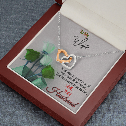 Two hearts Interlocklng, Necklace, Pendant, Love for him, her, Eternal Love - YERTIZZ.COM